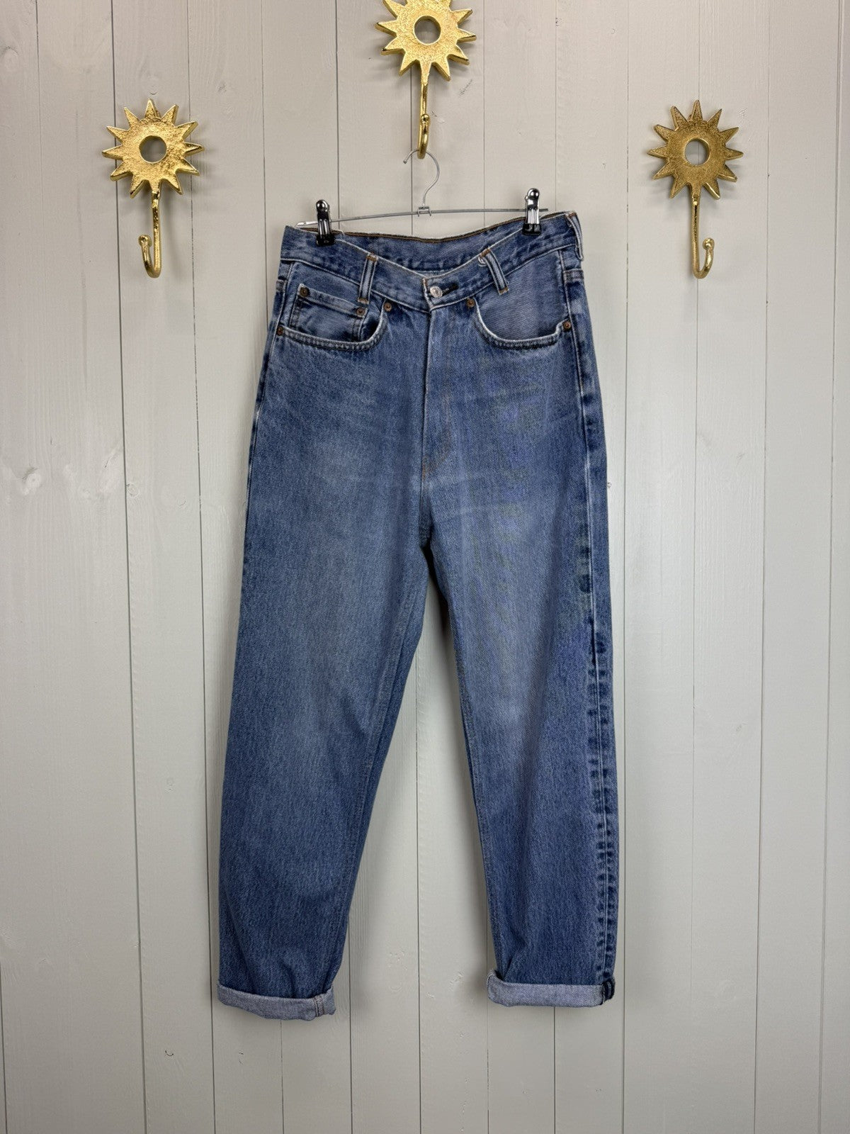 Vintage Size S 8 & 10 Levi's 550 High Waist Denim Jeans