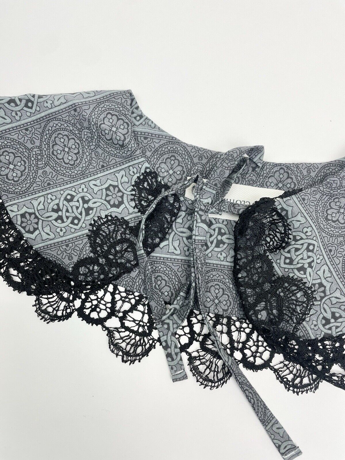 Handmade Cotton Patterned Detachable Peter Pan Collar