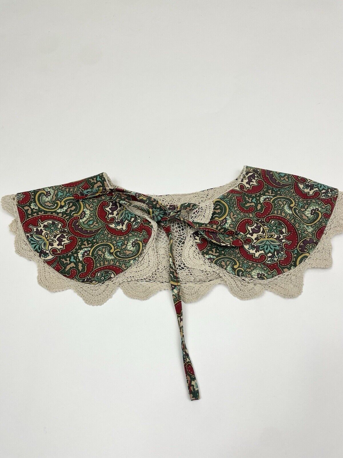 Handmade Reversible Cotton Lace Detachable Peter Pan Collar