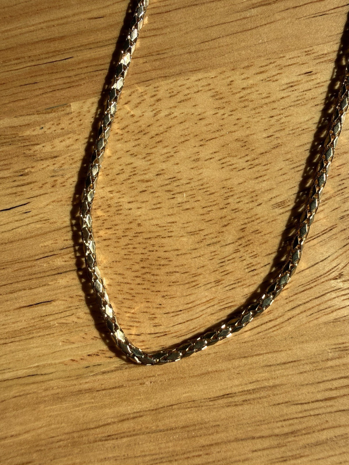 Vintage Gold Sparkly Chain Necklace