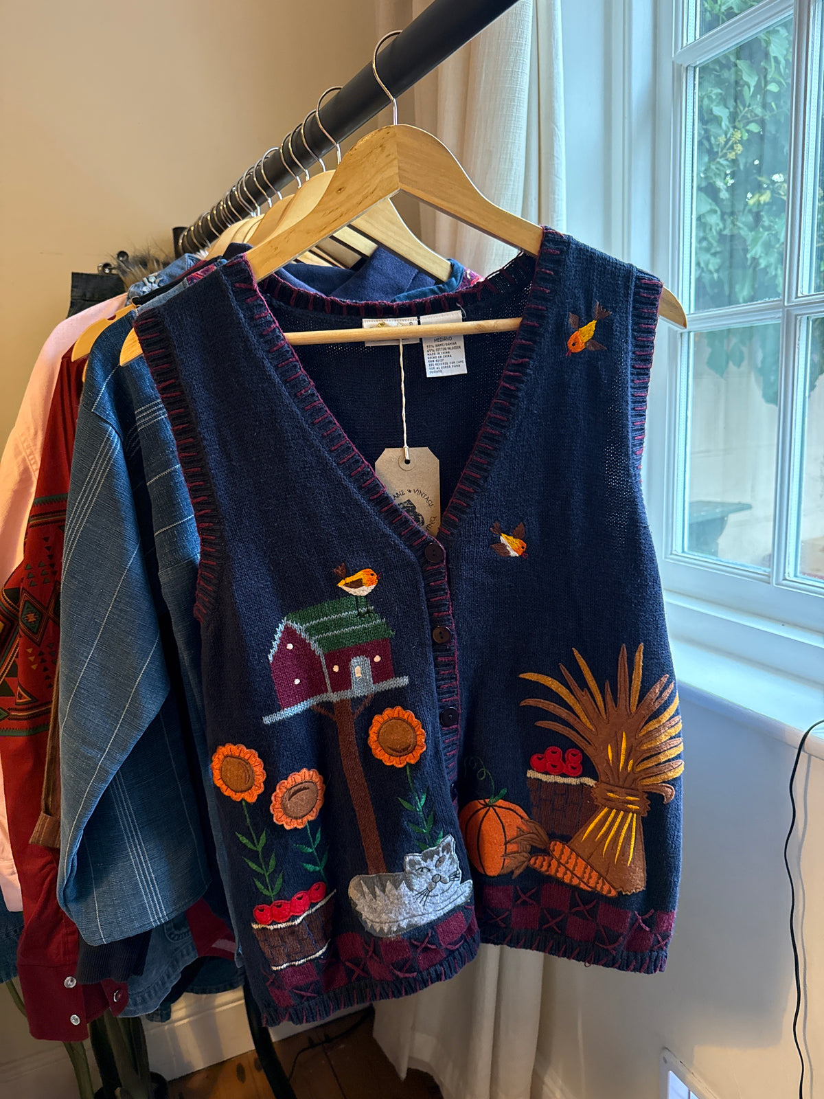 Ramie/Cotton knit vest