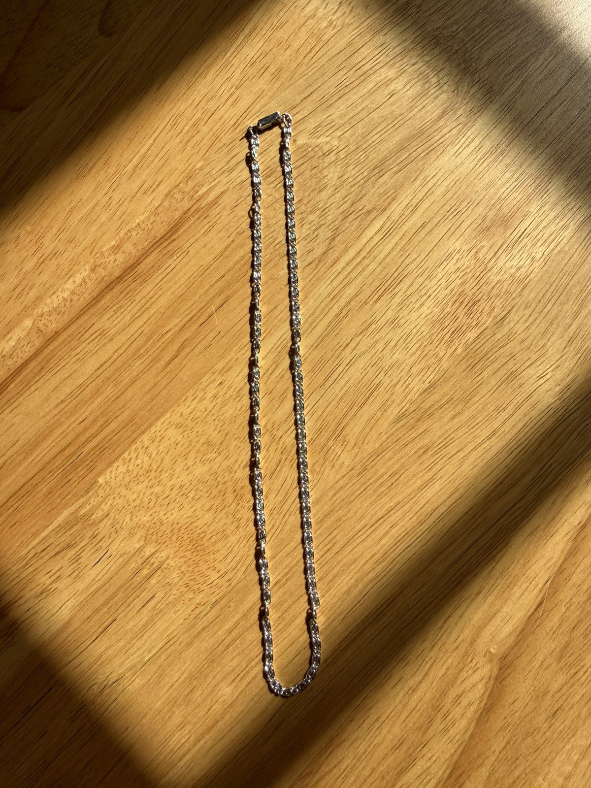 Vintage Silver Chain Link Necklace