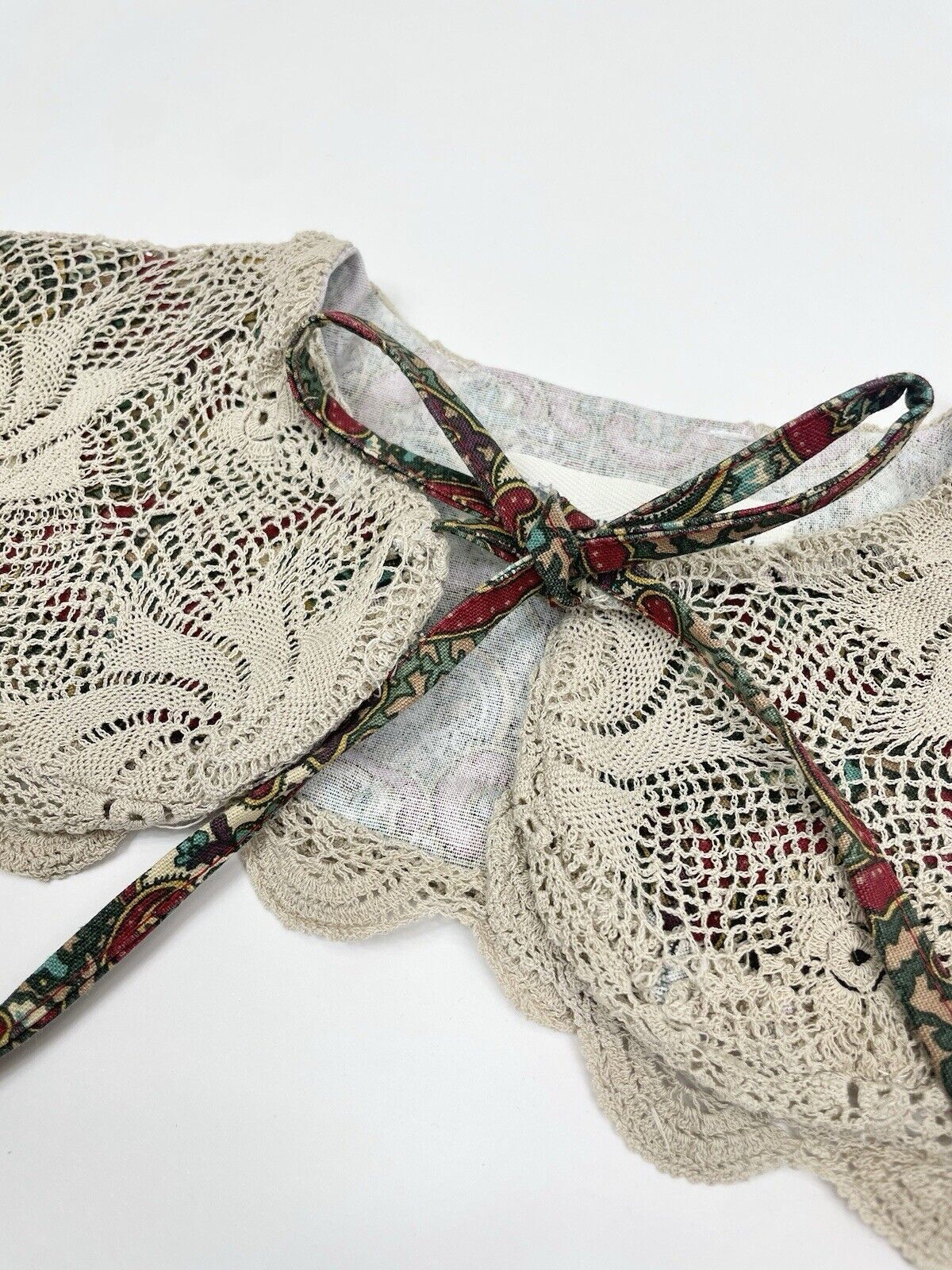 Handmade Cotton Lace Detachable Peter Pan Collar