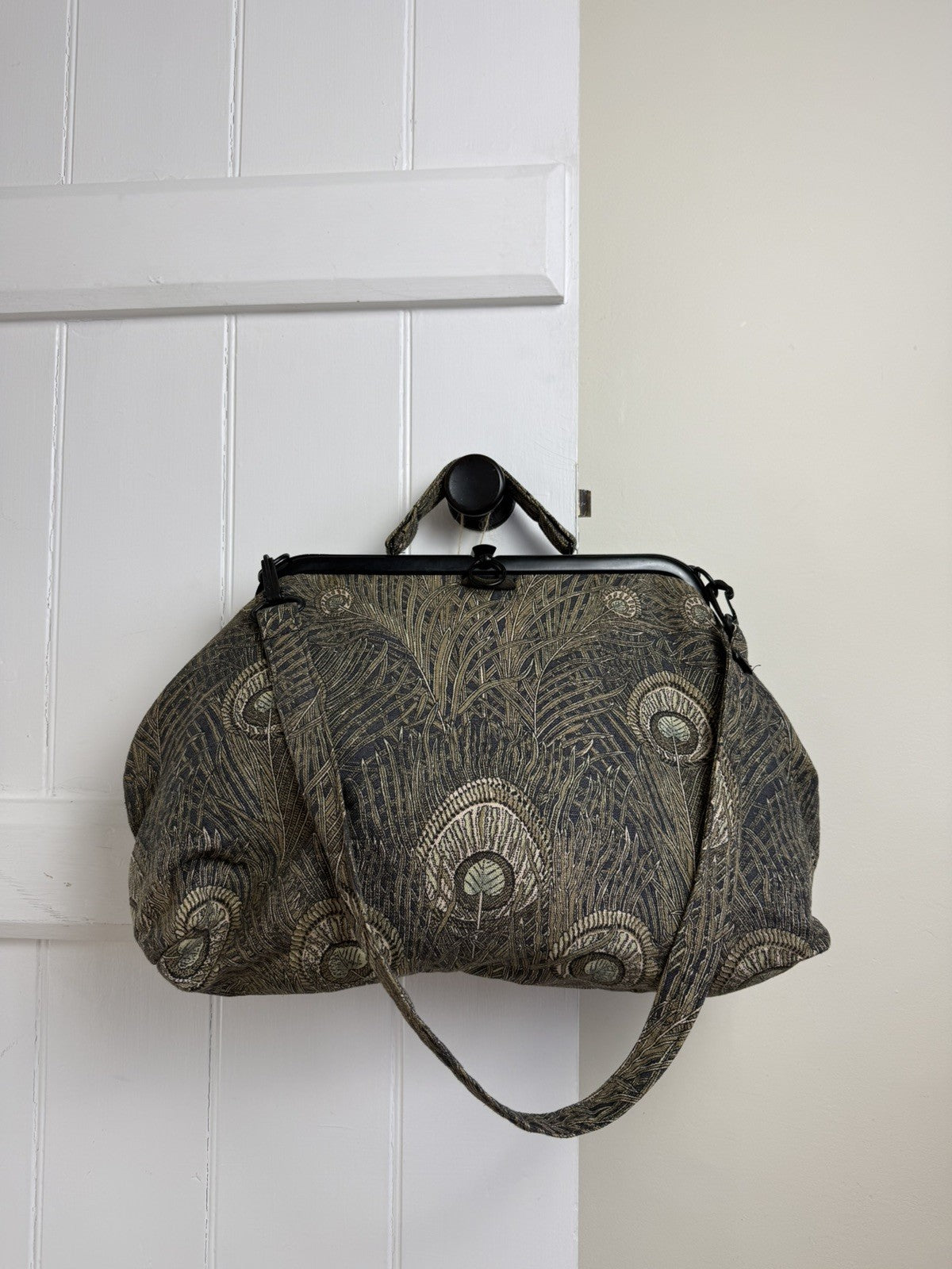 Vintage Early 1900s Liberty Peacock Shoulder Bag