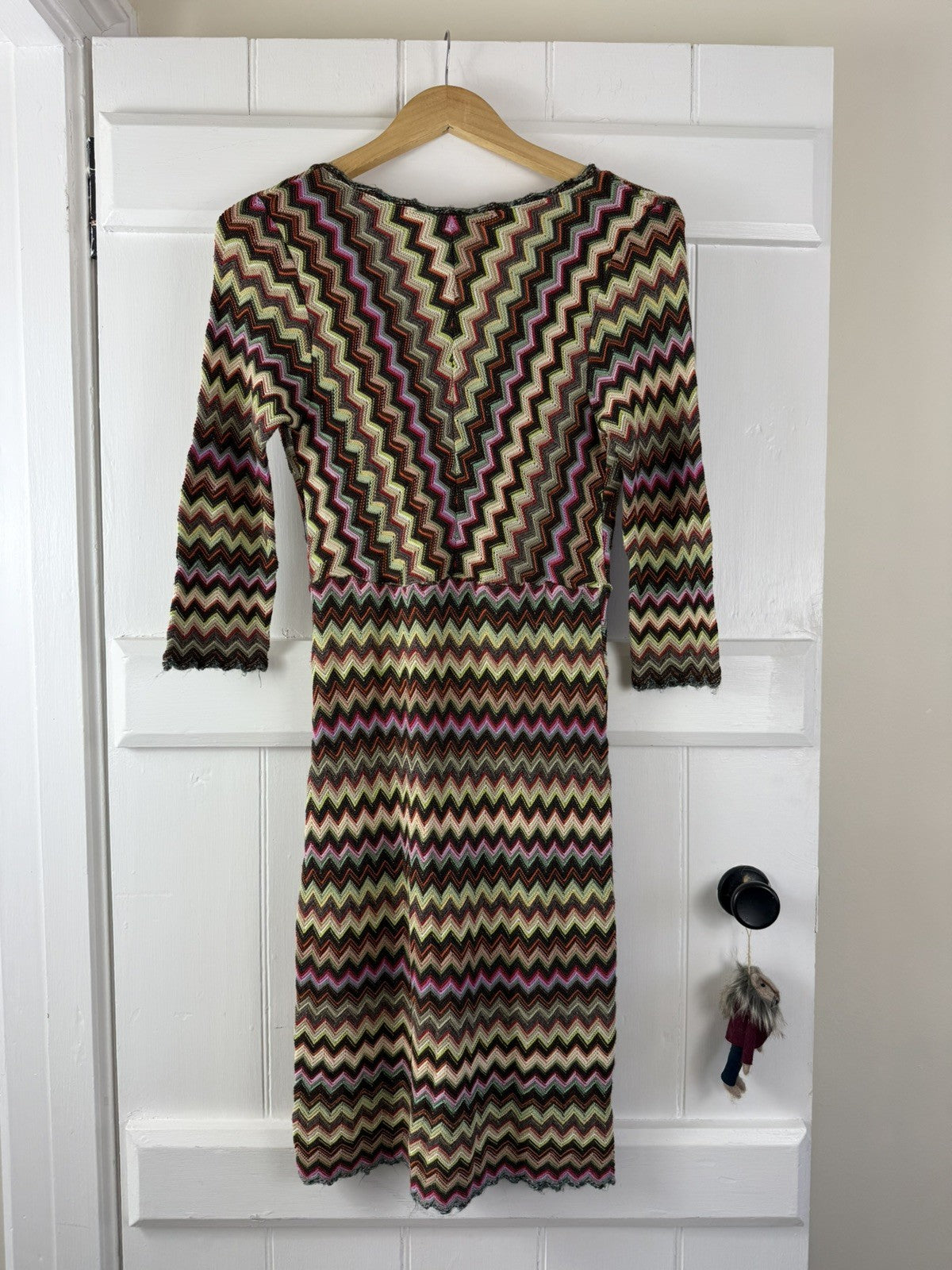 Vintage Size M 10-12 Missoni Sport Knit Midi Dress