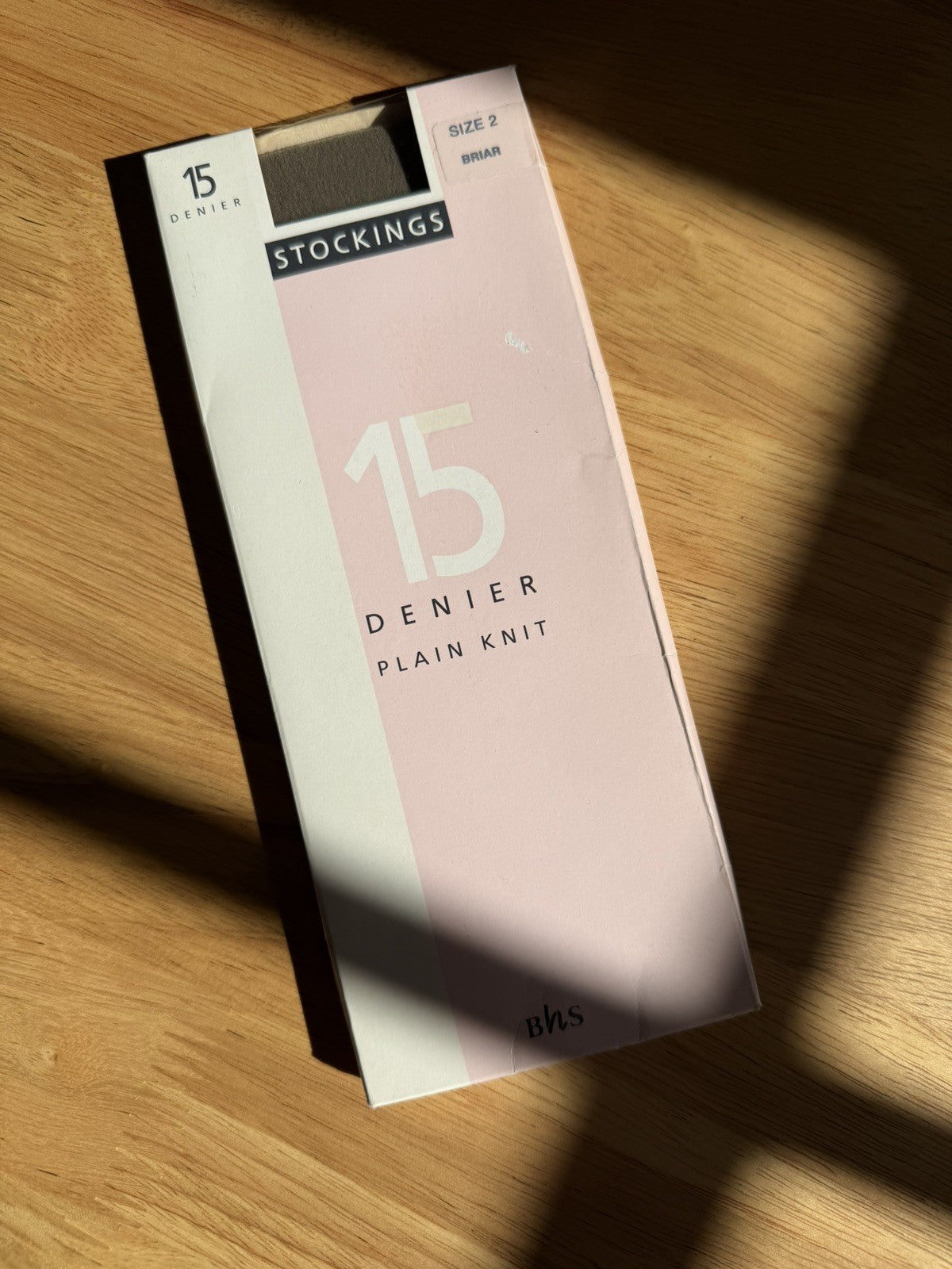 Brand New Vintage 80s Briar Brown 15 Denier Tights Size L/Tall BHS