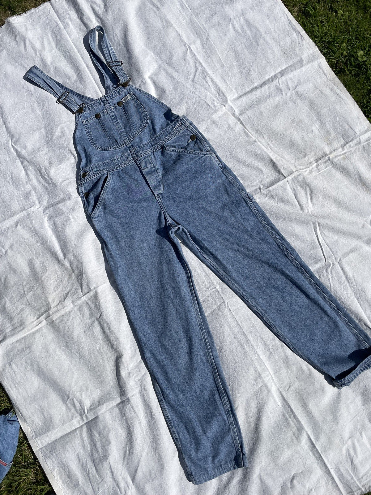 Vintage Size XS 6-8 Blue Denim Worker Lee Dungarees
