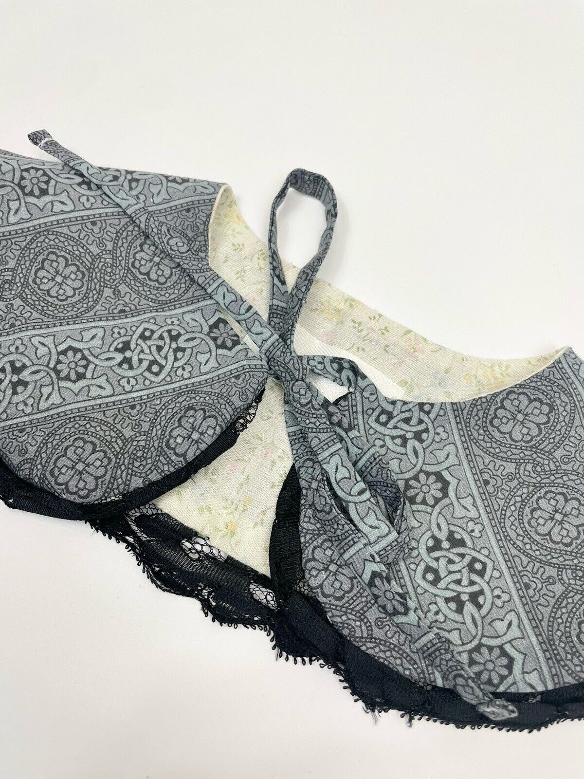 Handmade Cotton Patterned Detachable Peter Pan Collar