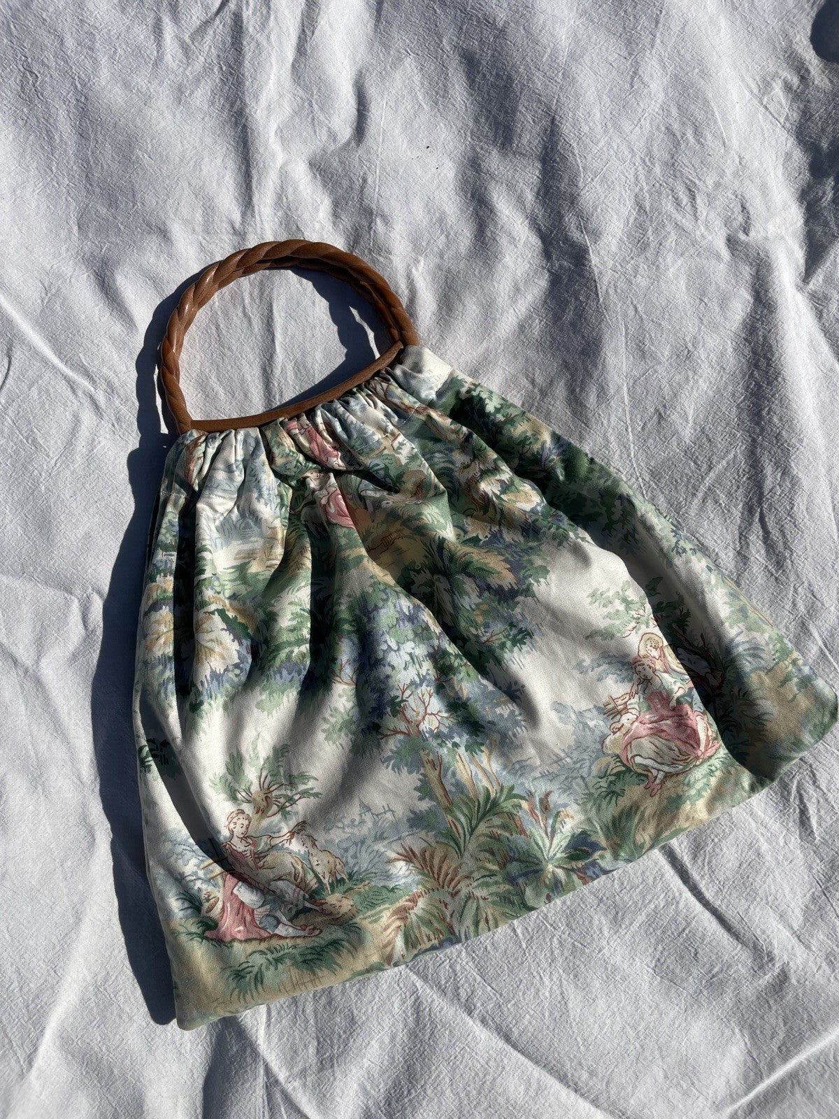 Vintage Romantic Country Floral Picturesque Bag