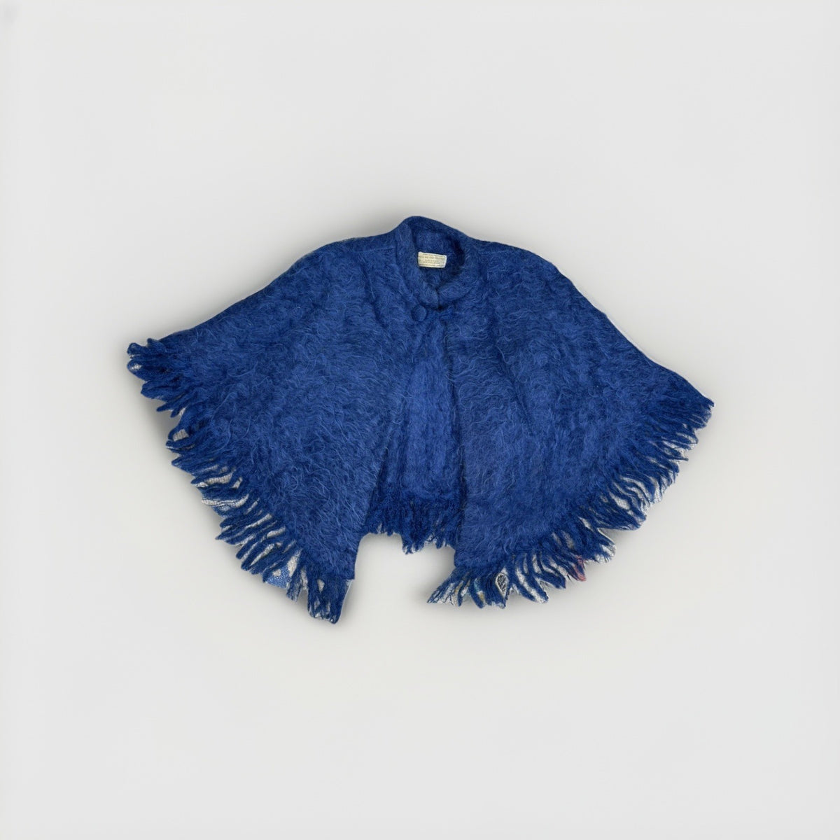 Vintage 60s Aged 3-5 Years Mohair Tweed Cape Highland Home Industries